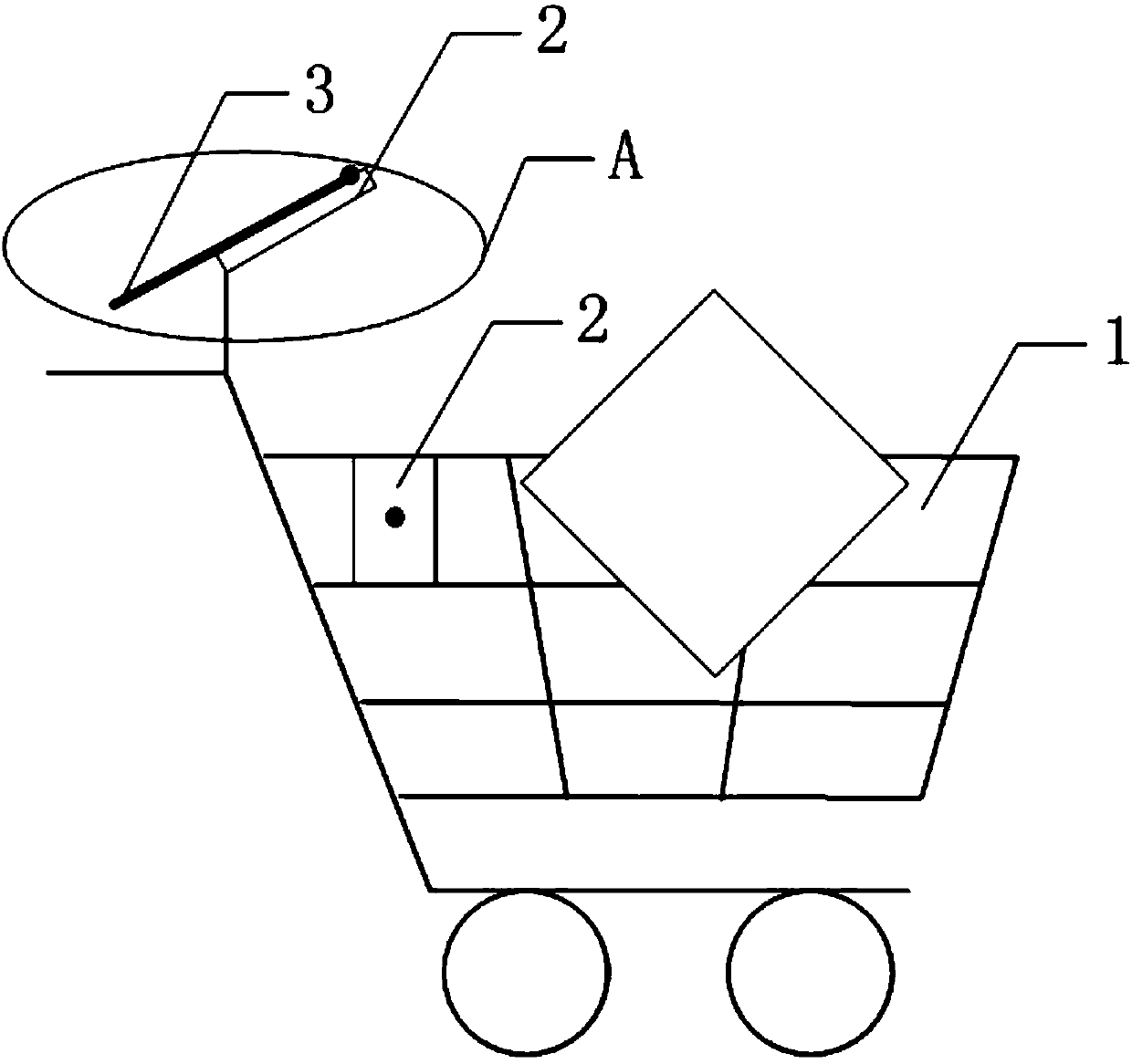 A navigation shopping cart based on two-dimensional code scanning positioning and a navigation method thereof