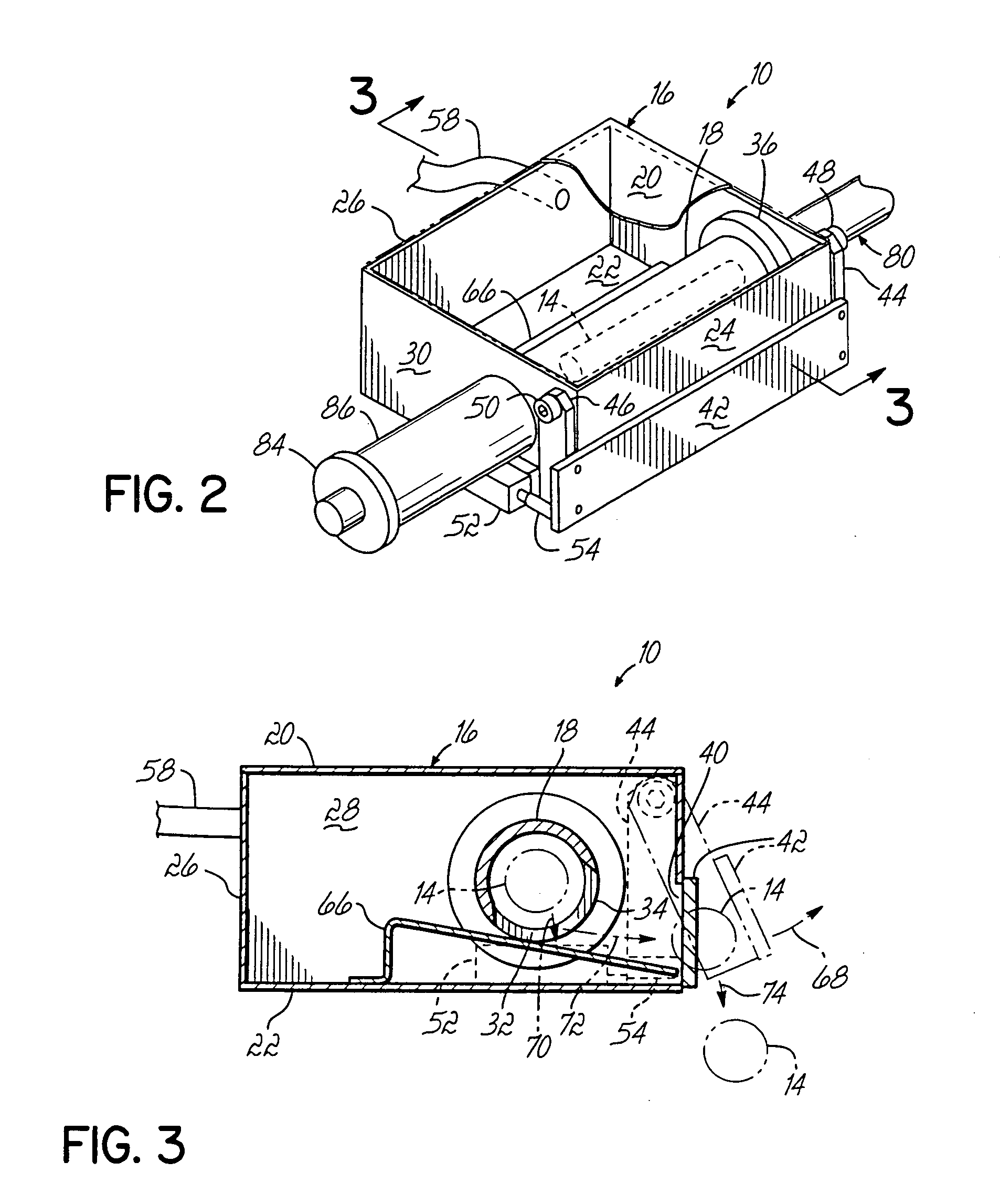 Air operated unloading device