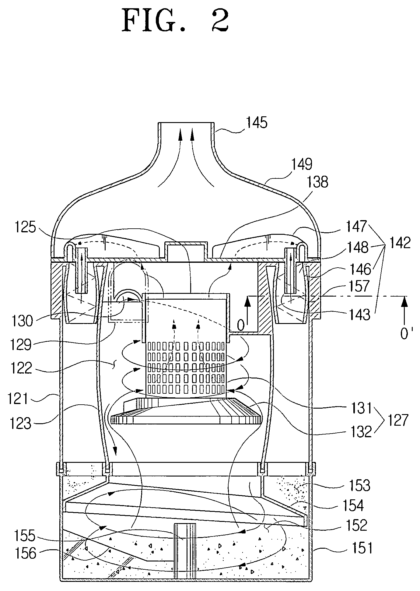 Multi cyclone dust-separating apparatus of vacuum cleaner