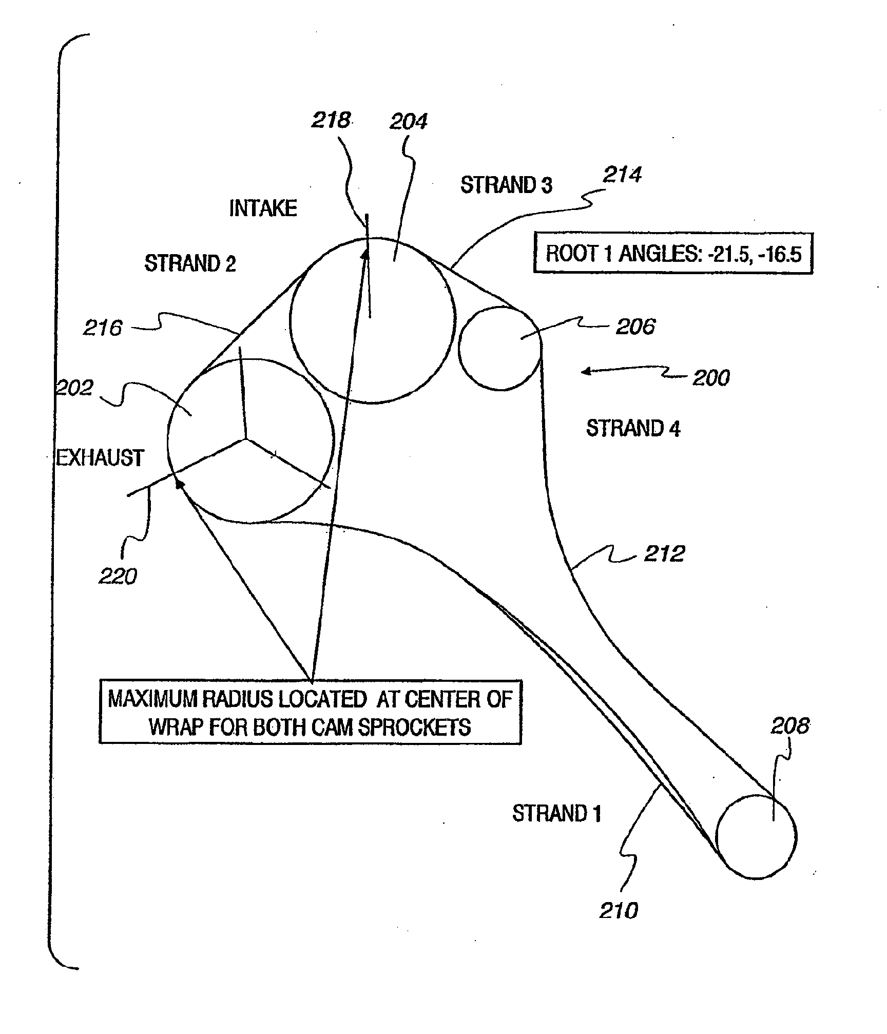 Multiple Tension Reducing Sprockets in a Chain and Sprocket System