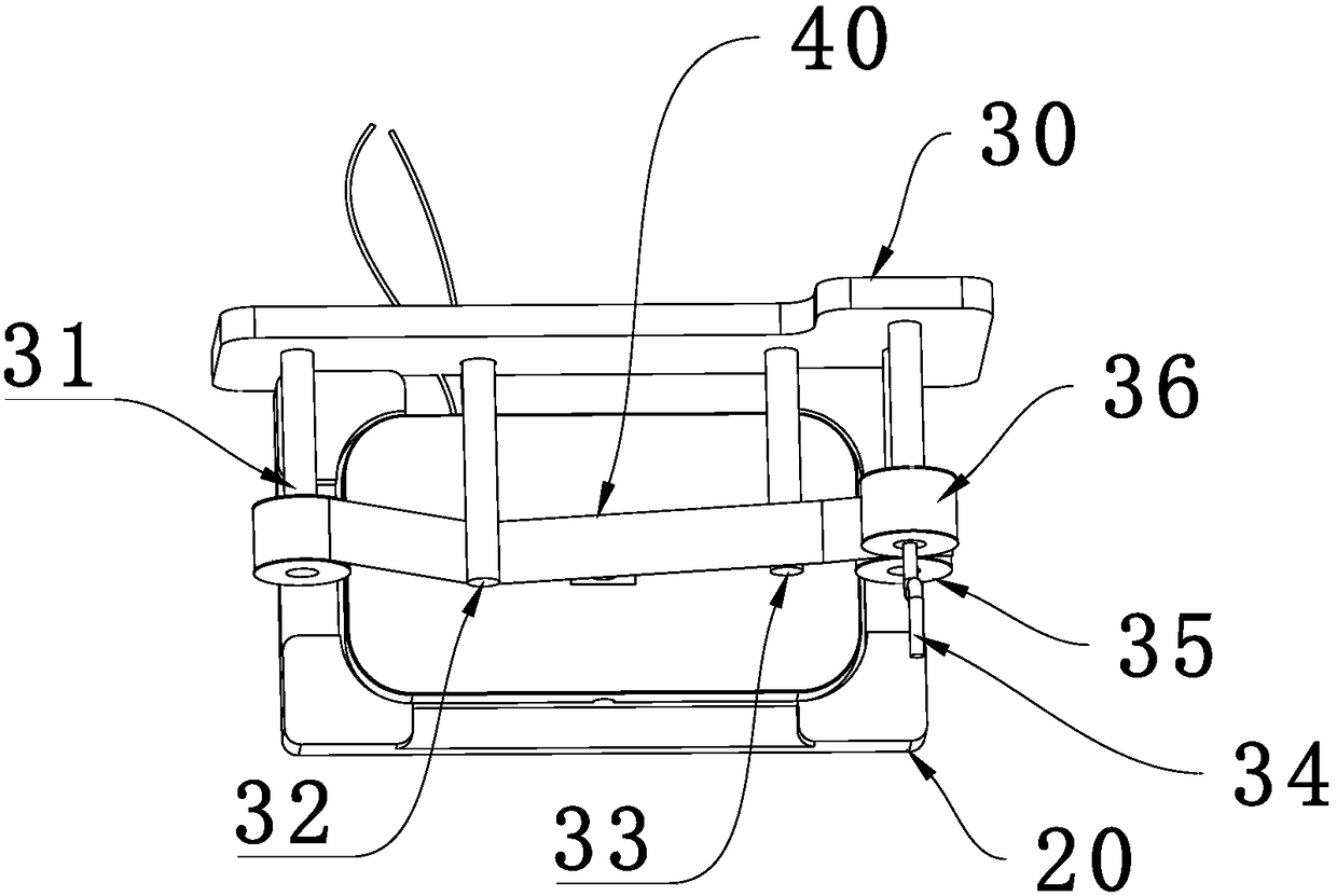 A testing device for improving the testing efficiency of amorphous