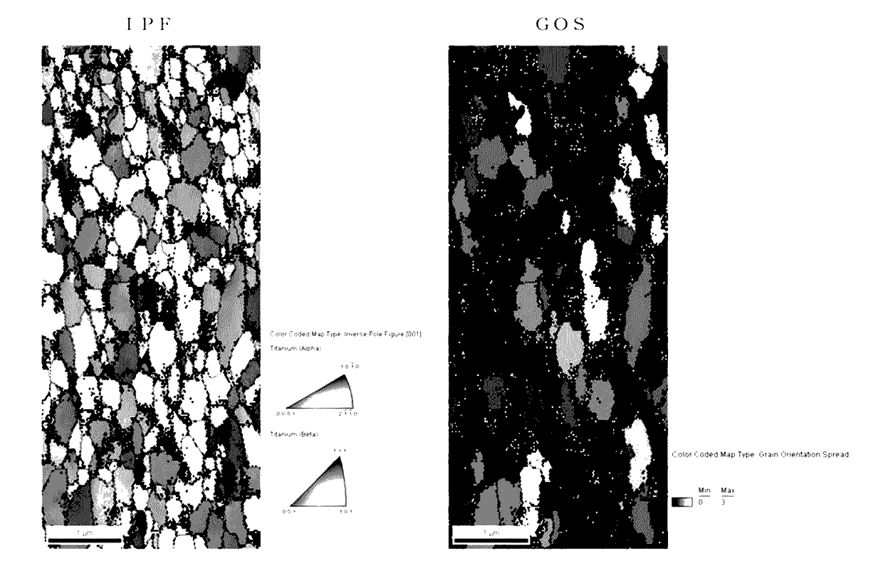 Nanocrystal-containing titanium alloy and production method therefor