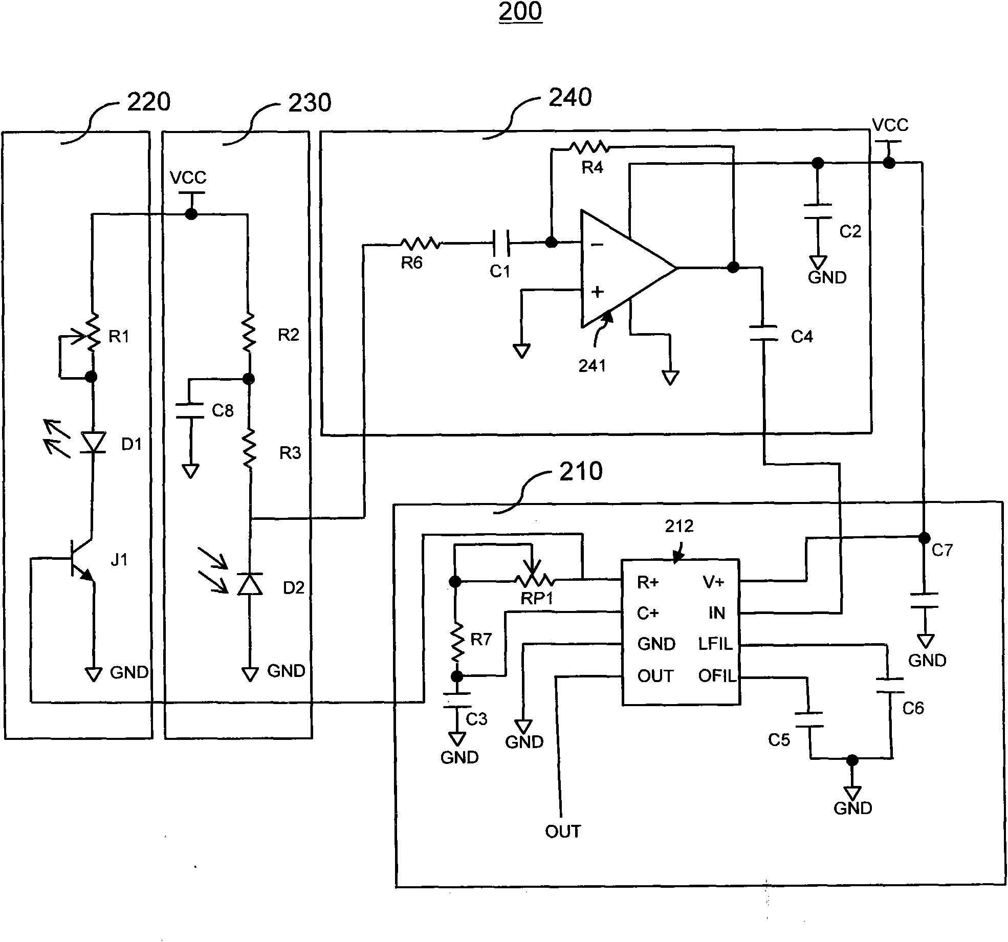 Active infrared detection device