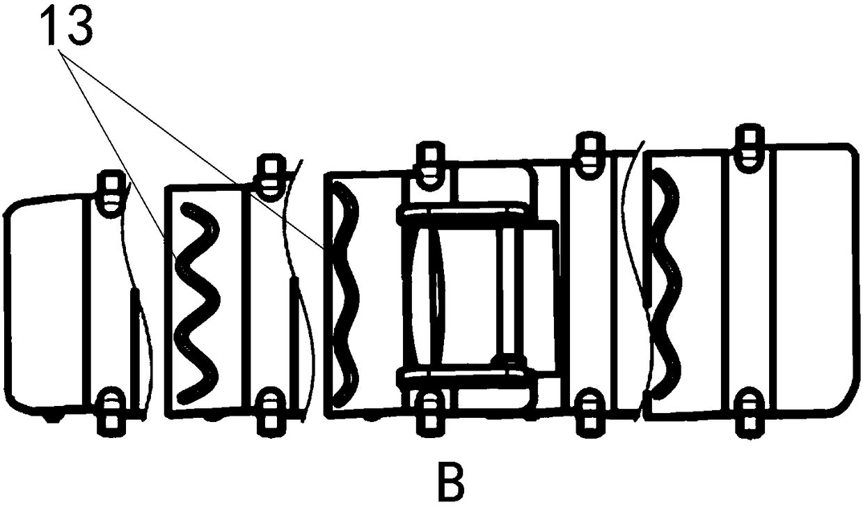 Air outlet blade turbulence structure and air outlet system