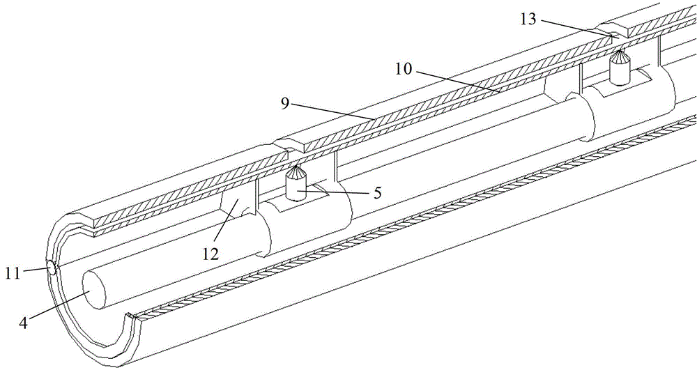 Electrode transmission device for high-resolution three-dimensional (3D) CT (computerized tomography) imaging in underground engineering