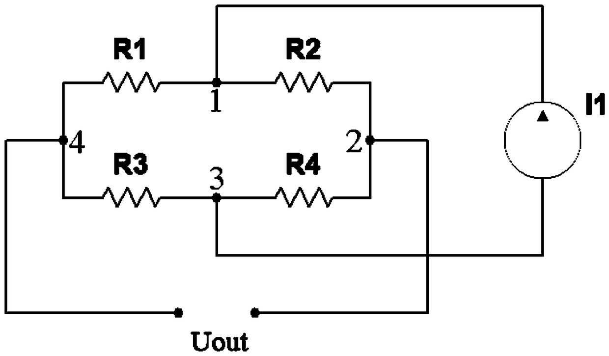 Microwave power sensor based on solid support beam pressure-resistance effect