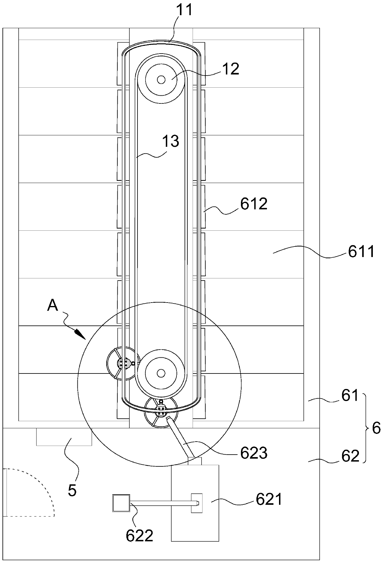 Automatic feeding device and hog house