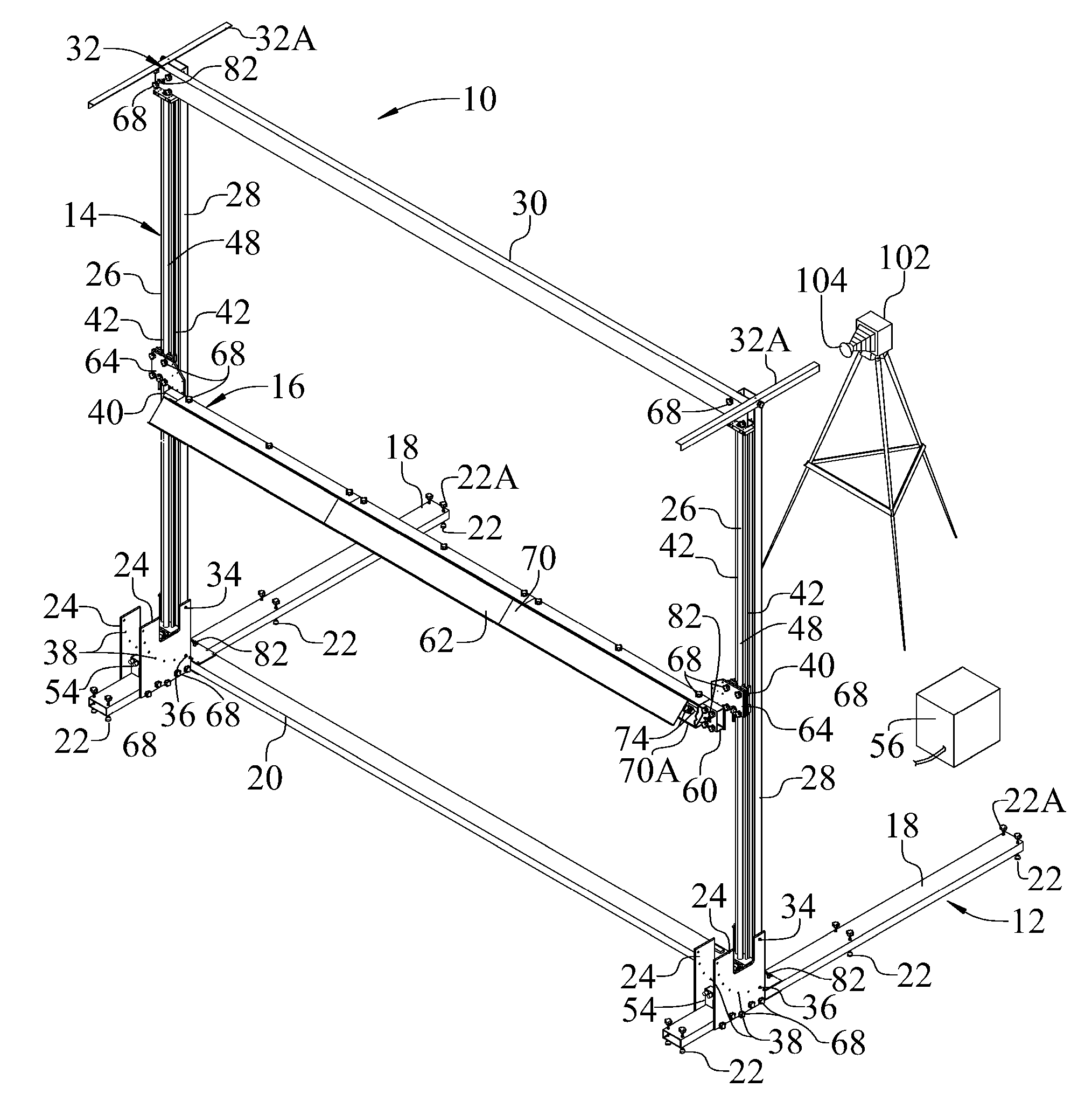 System, method and apparatus for illumination and photographic capture of a subject