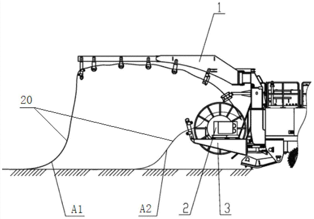 Drilling machine cable winding device