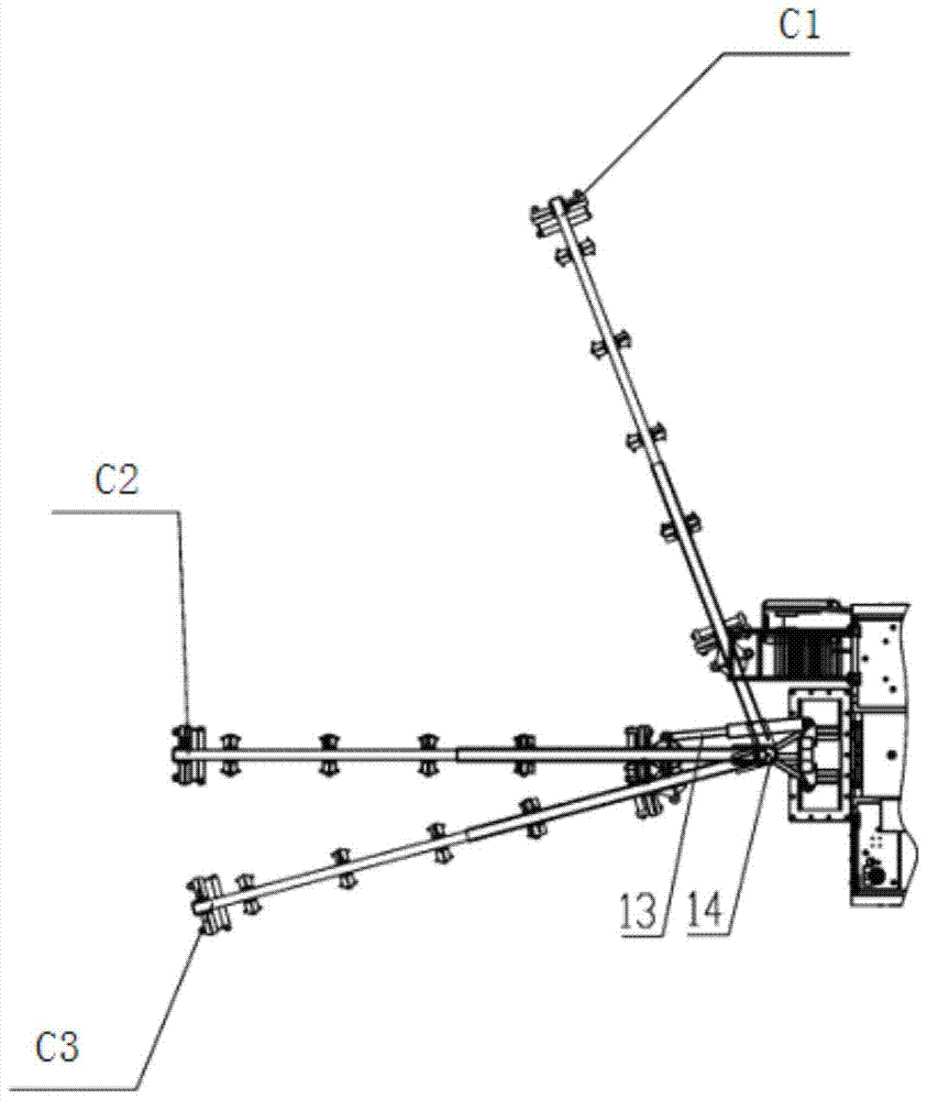 Drilling machine cable winding device