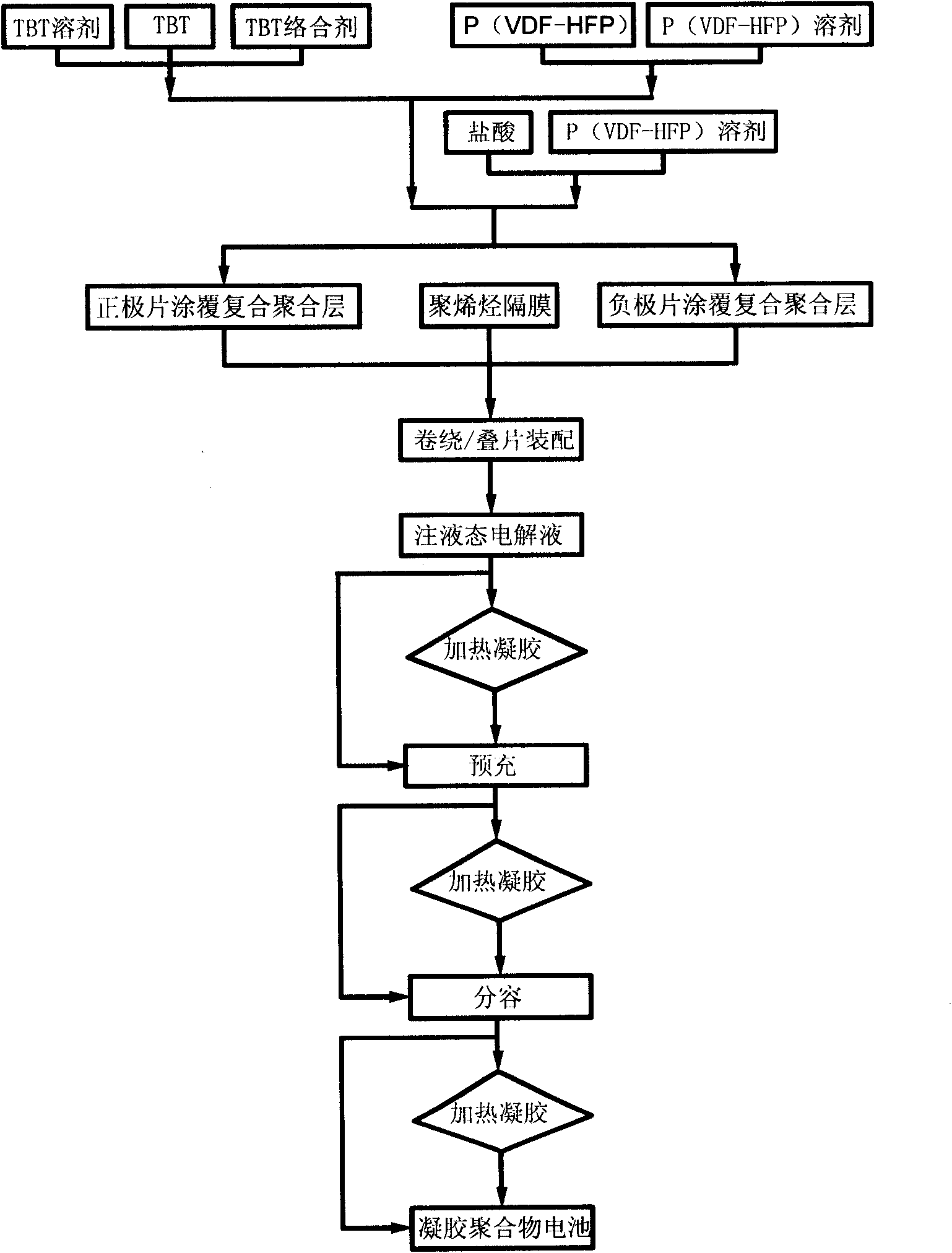 Method for preparing gel polymer lithium ion battery