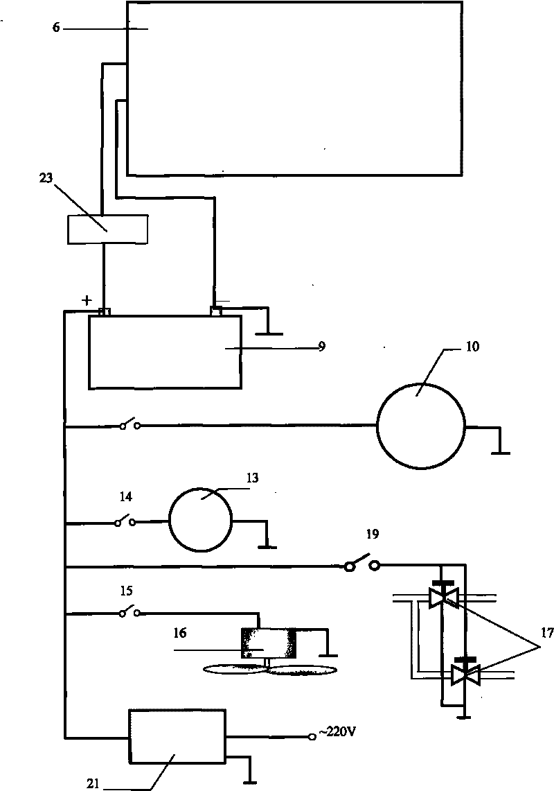 Air conditioning plantequipment of solar cell plate water heater