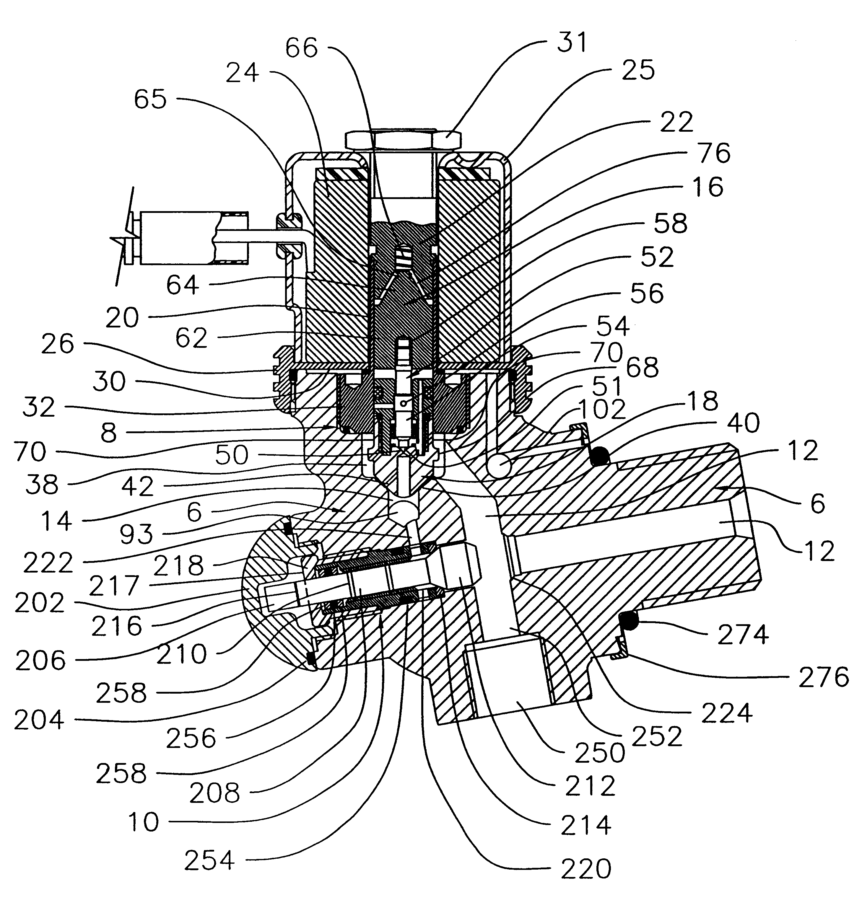 Instant-on vented tank valve with manual override and method of operation thereof