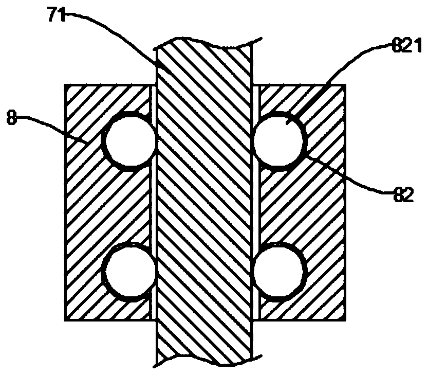 Drilling device for construction metal plates