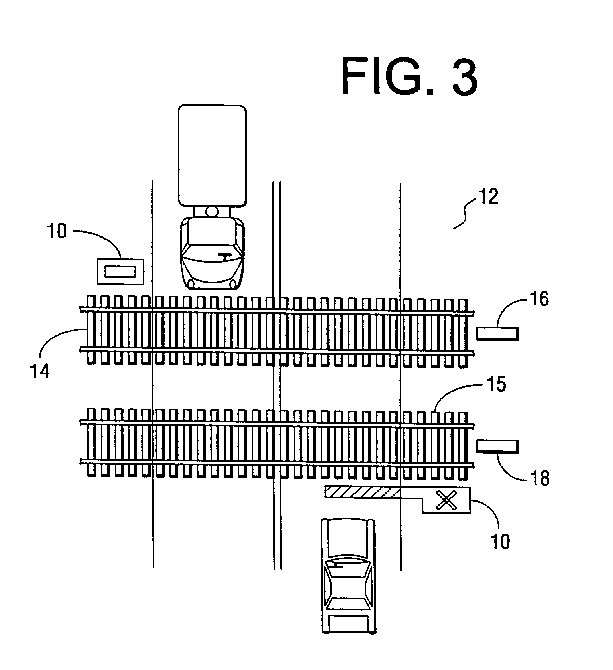 Method and apparatus for indicating the presence of a train at a railroad crossing