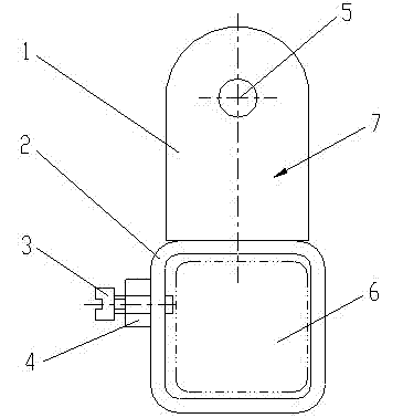 Square pipe mounting bracket