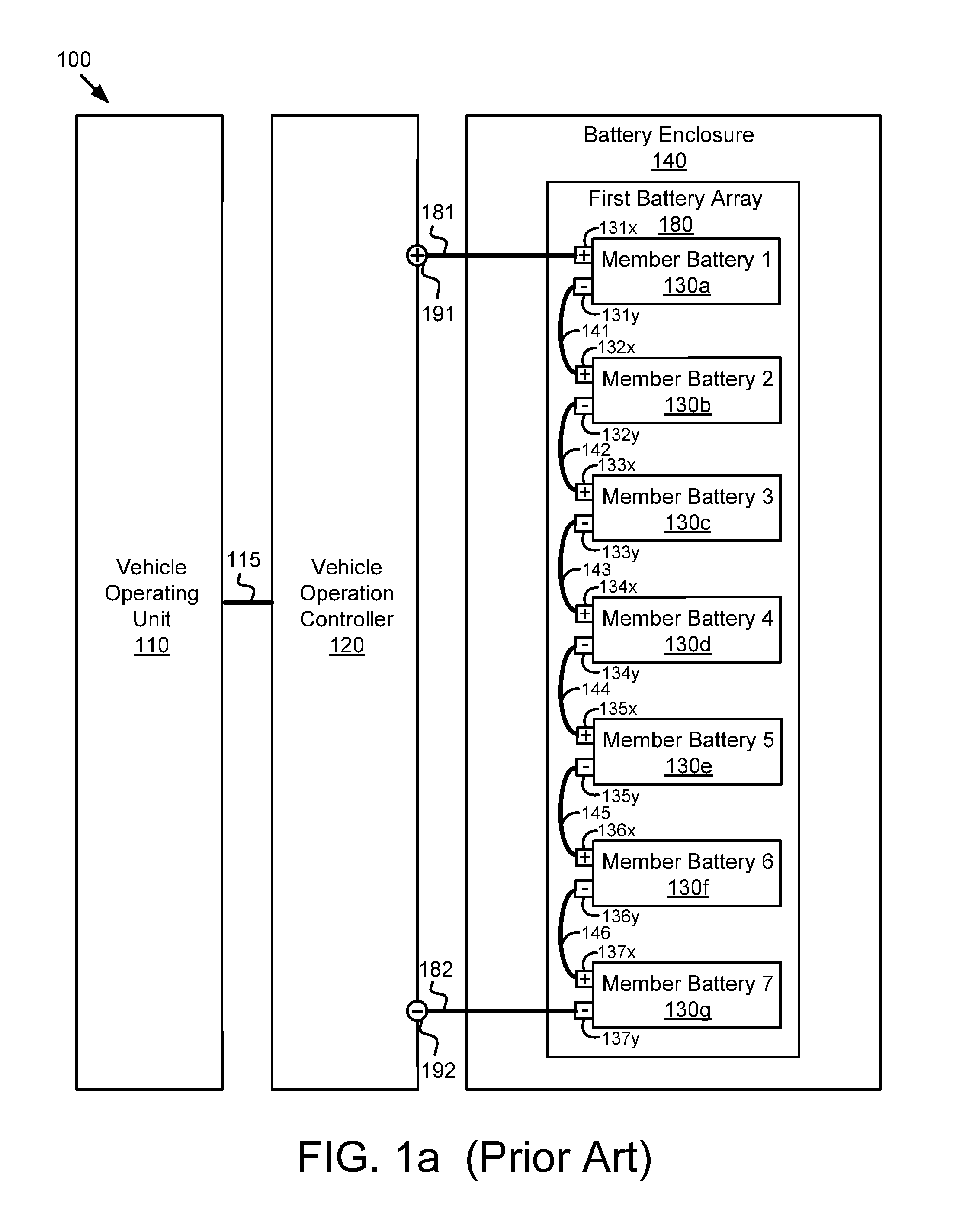 Uninterruptible battery power for electric motor vehicle