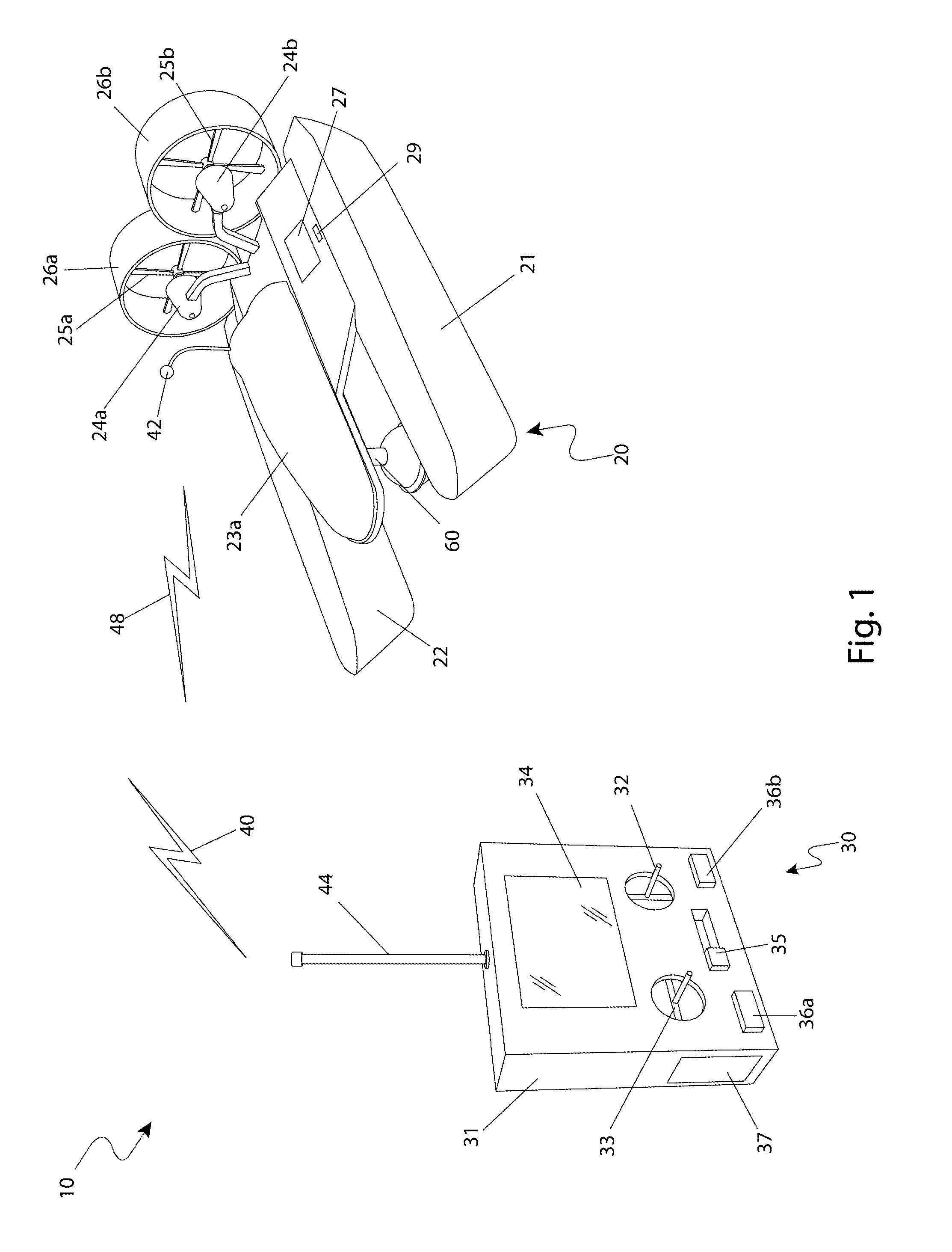 Remote controlled fish locating system