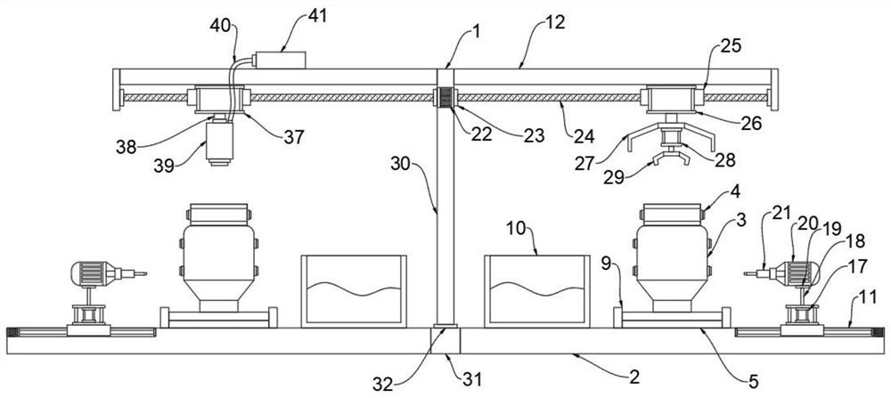 Dismounting device for air compressor air inlet valve fault processing and using method thereof