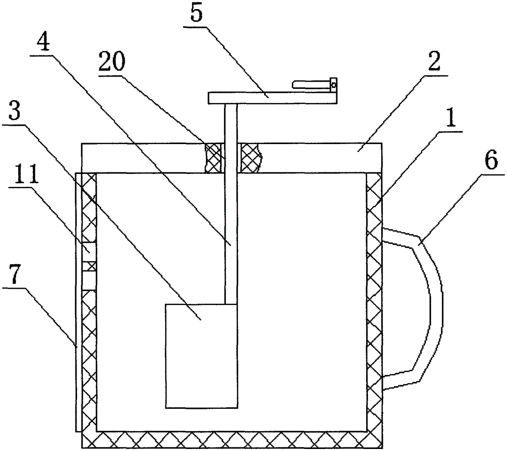 Hand-operated rice washer