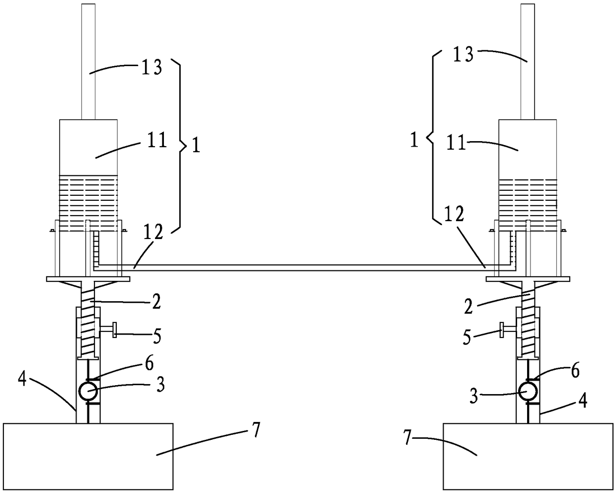 Calibration device and calibration method for static force level gauge