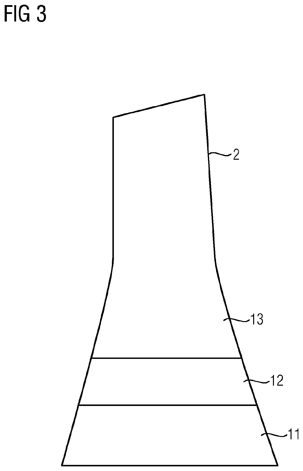 Gas turbine blade and method for producing such blade