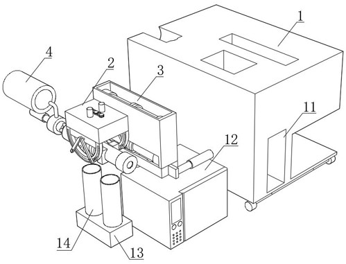 High-efficiency detection device and detection method for benzene-based volatile organic components