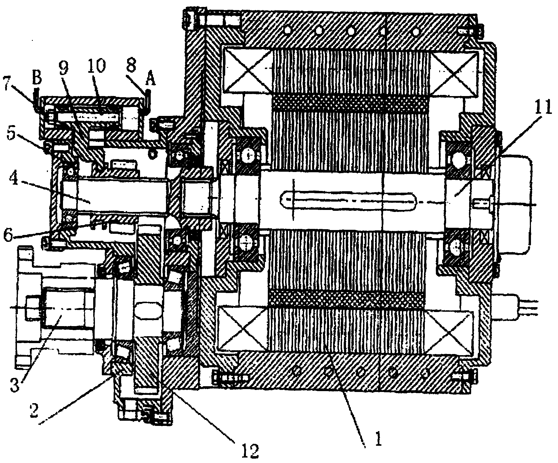 Hydraulic control reducer with neutral position for drive motor of electric vehicle