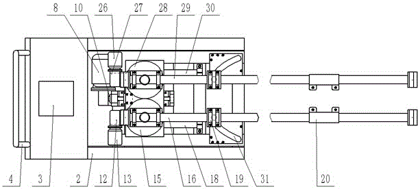 A double-tube automatic slag feeder for wide slab crystallizer