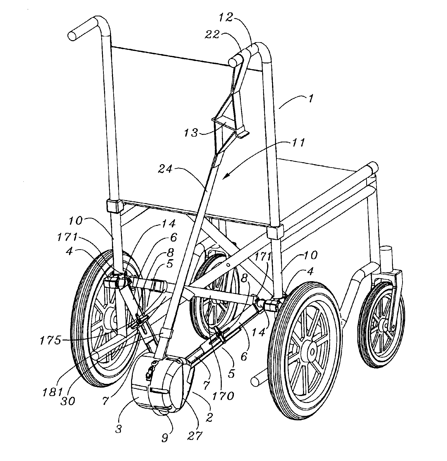 Wheelchair drive unit