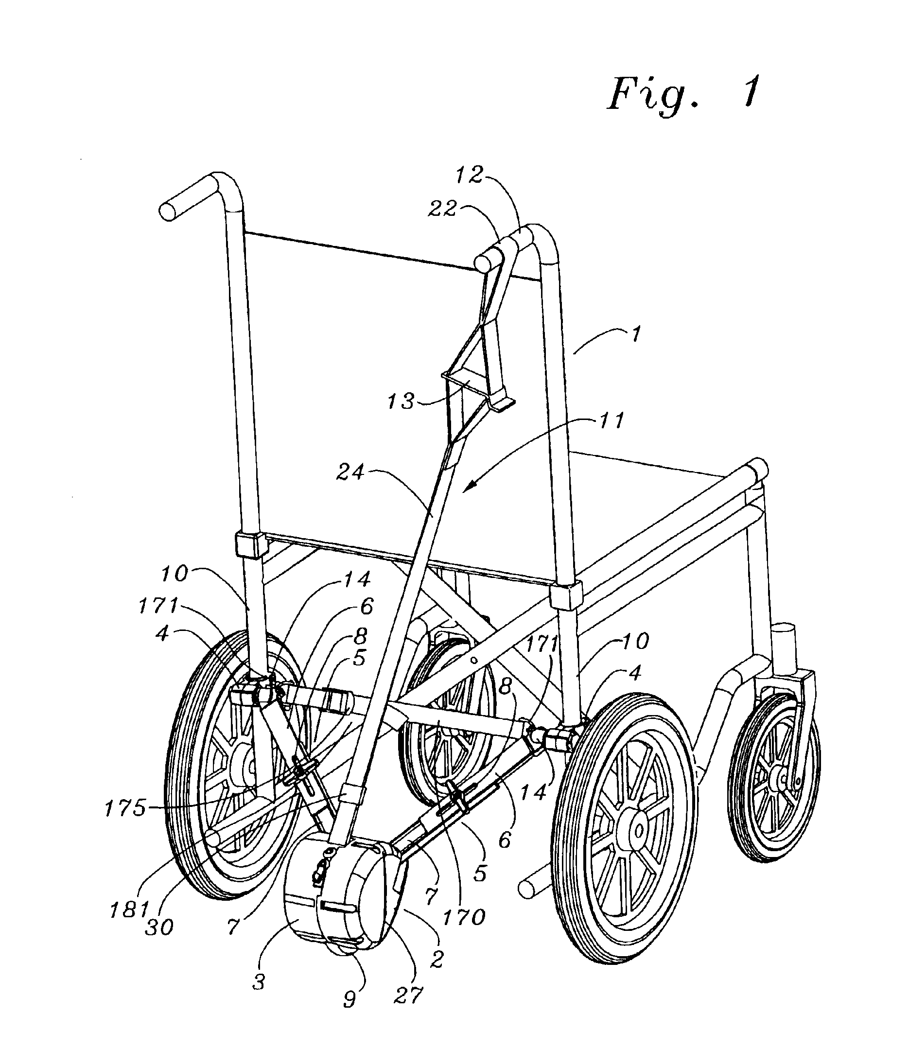 Wheelchair drive unit