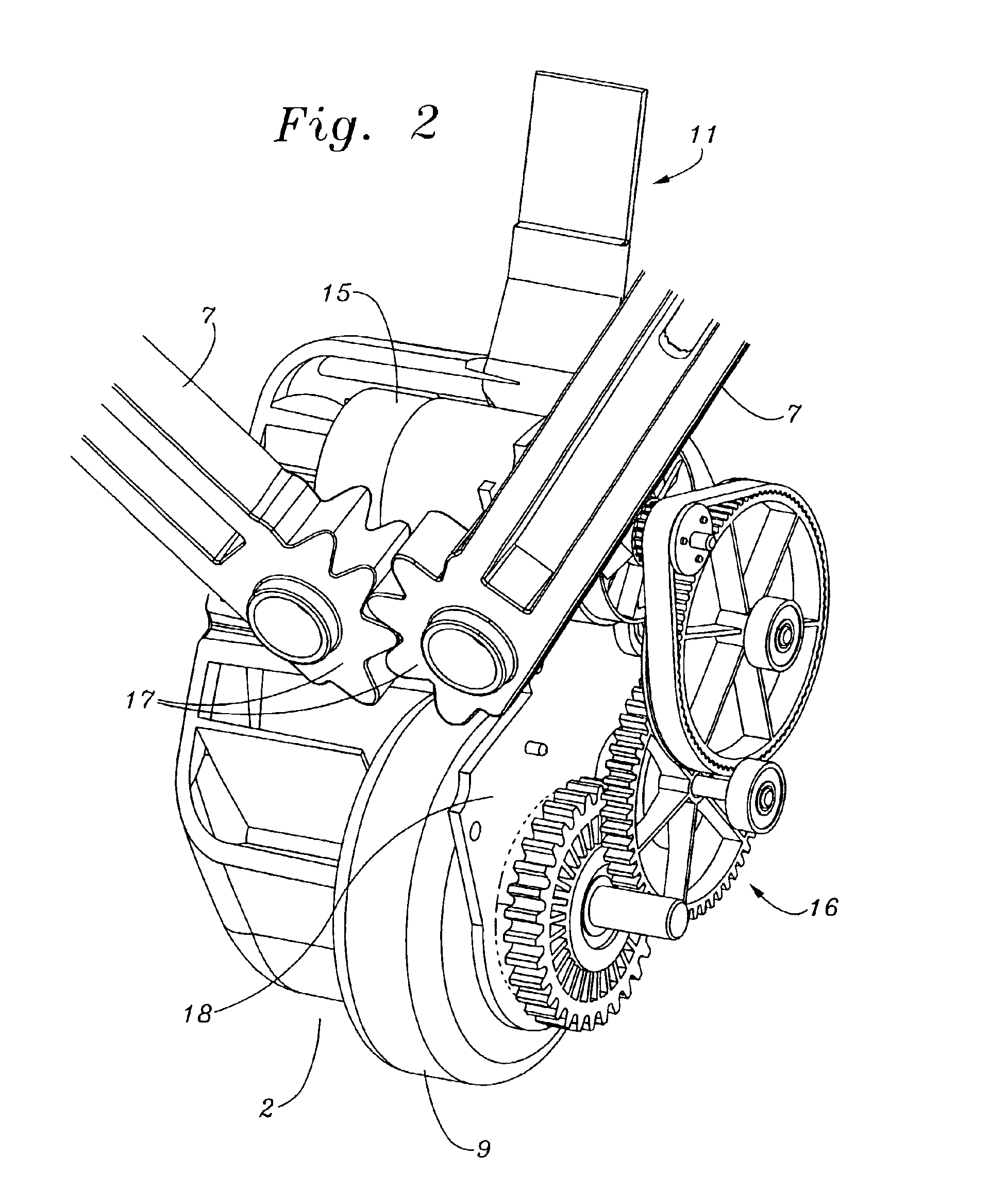 Wheelchair drive unit