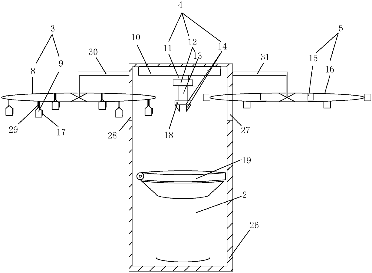 Washing machine system with automatic laundry delivery