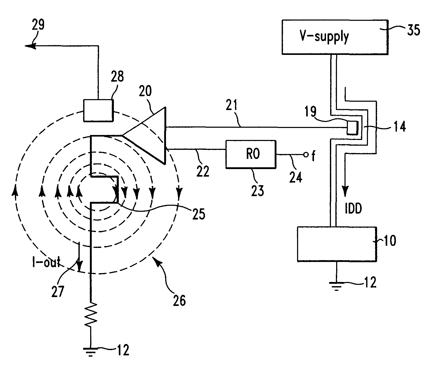 Apparatus and method for transmission and remote sensing of signals from integrated circuit devices