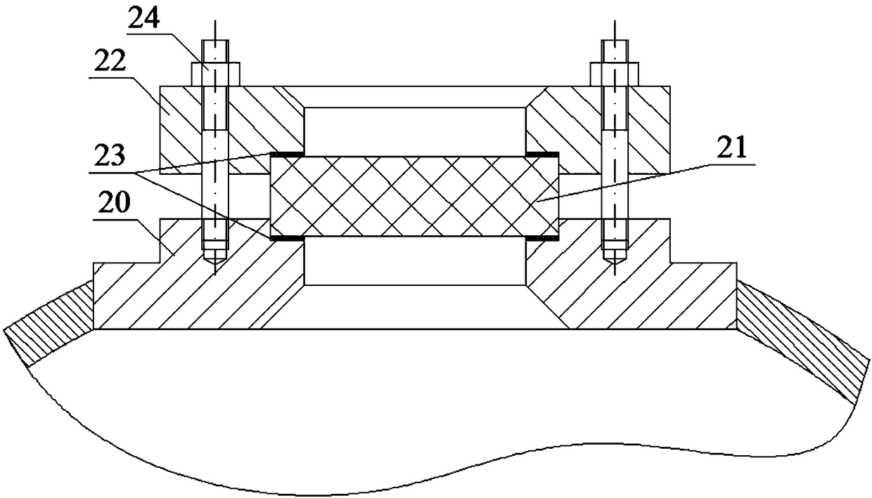 High pressure vessel peeping device