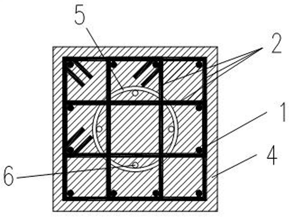 Unequal-strength beam-column joint based on ring rib confined concrete laminated short column