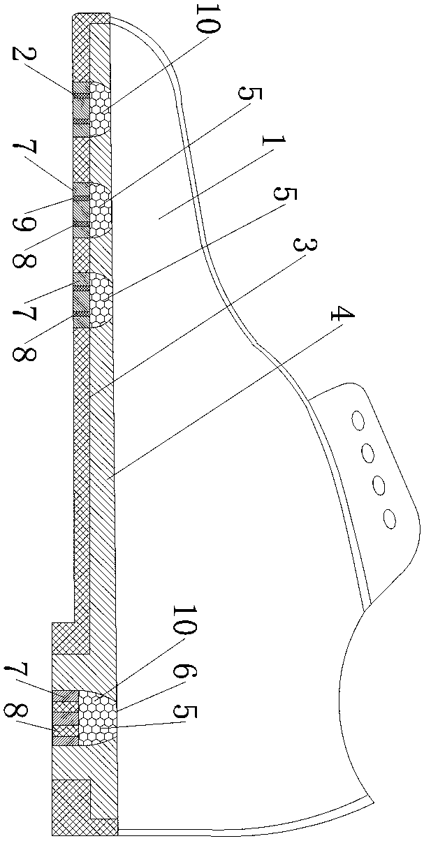 Embedded stacked cushioning and air change shoes