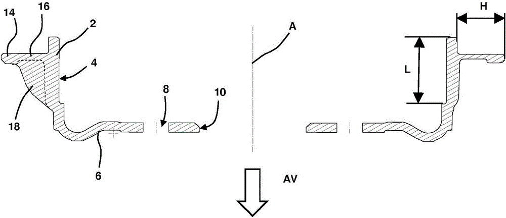 Brake drum comprising an annular body spaced away from the friction ring