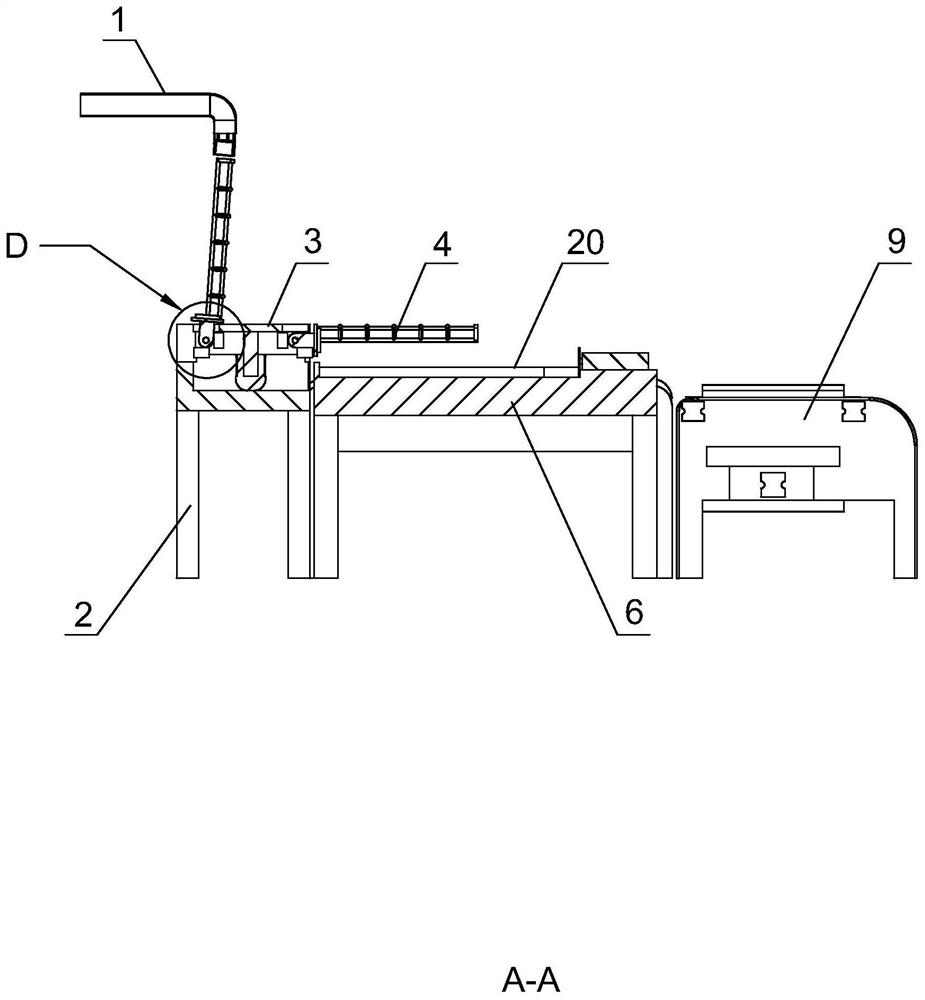 A paper cup online collection and automatic packaging device