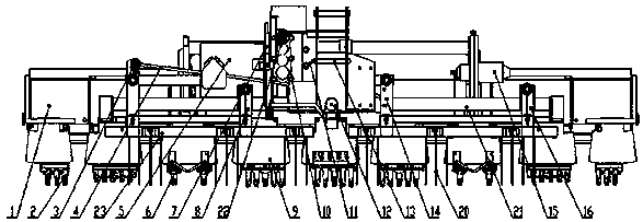 Interrow and interplant weeding device for paddy field seedling