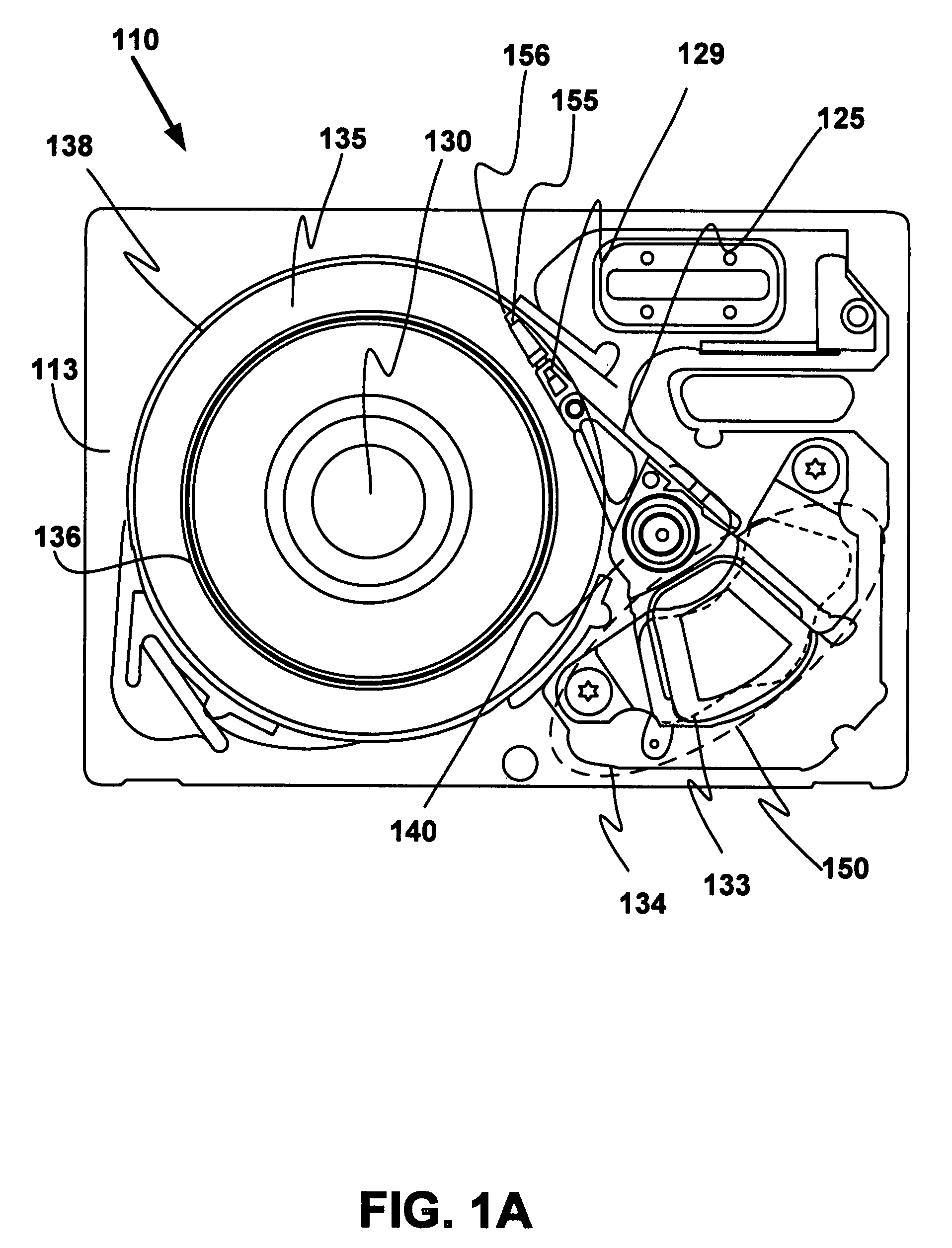 Plurality of non-magnetic dampers on a voice coil yoke arm