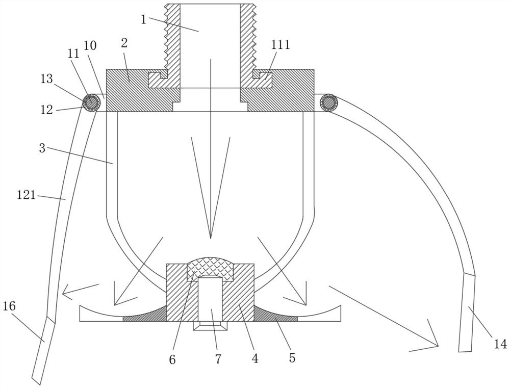 High-efficiency fire-fighting spray head