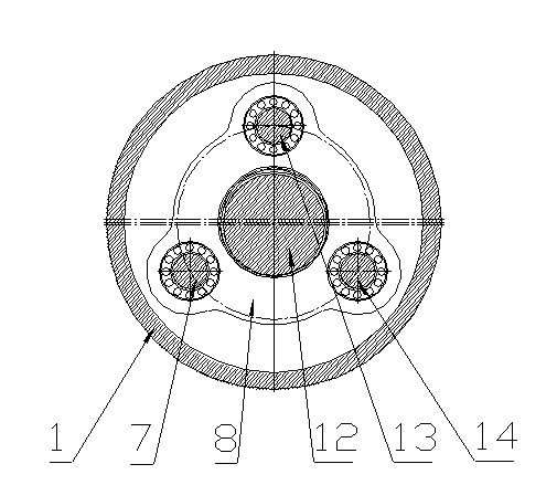 Annular speed reducer