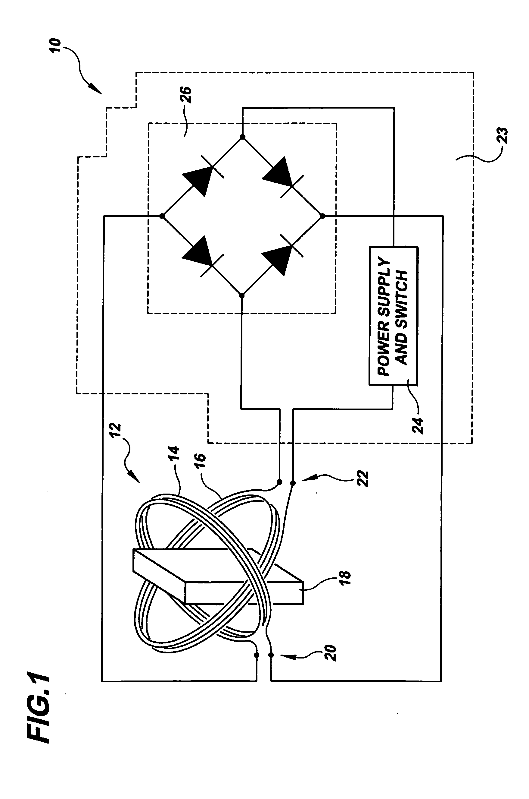 Magnetic actuator drive for actuation and resetting of magnetic actuation materials