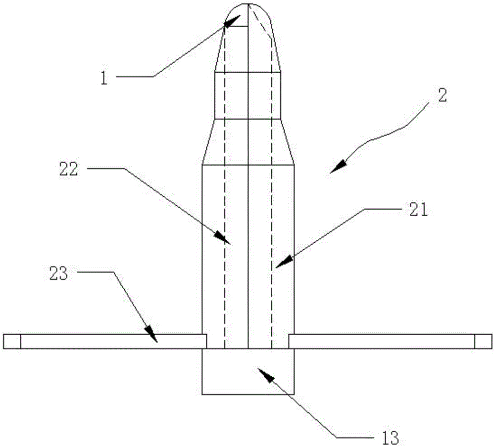 A detachable subdural space introducer