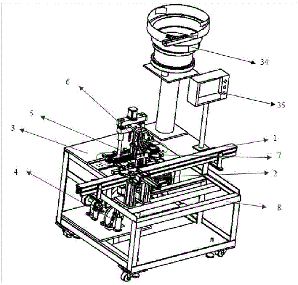 An automatic nail-piercing device compatible with 1-4 pole circuit breakers