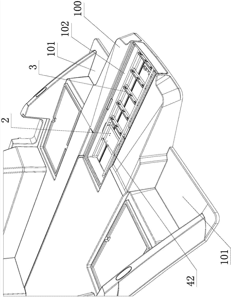 Novel hidden-type swimming ladder device