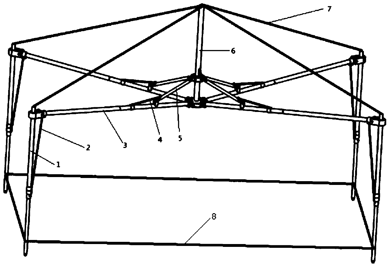 Portable foldable support and application thereof