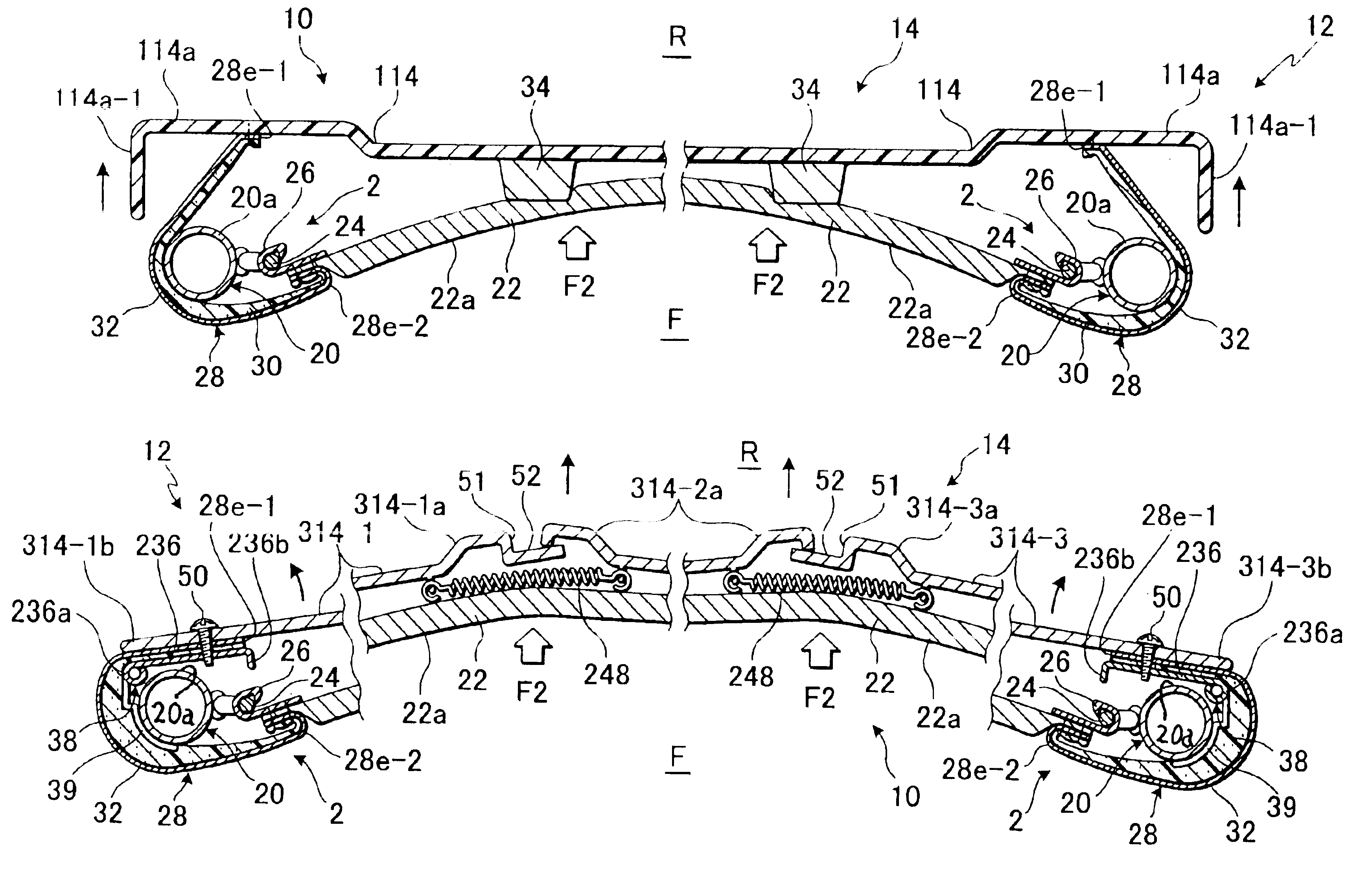 Seat back structure of vehicle seat