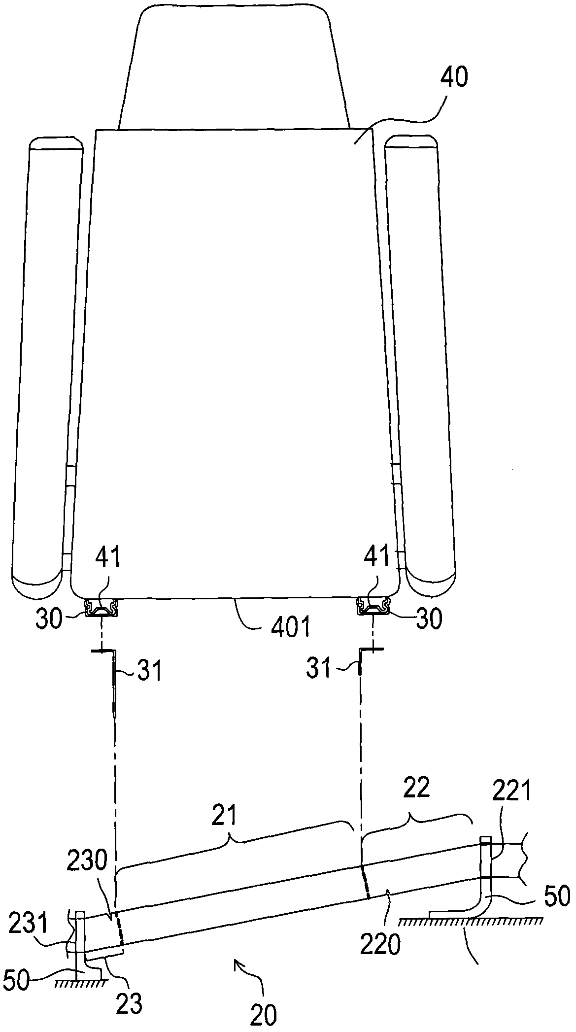 Fixing structure for vehicle seats